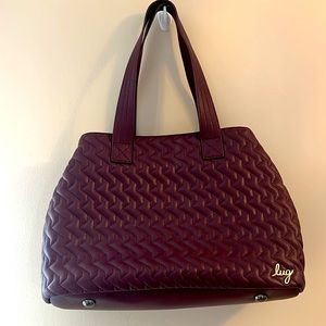 LUG TEMPO VL TOTE- WINE - W/ INSULATED POUCH